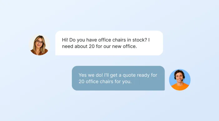 Capture: A chat becomes a Lead.
